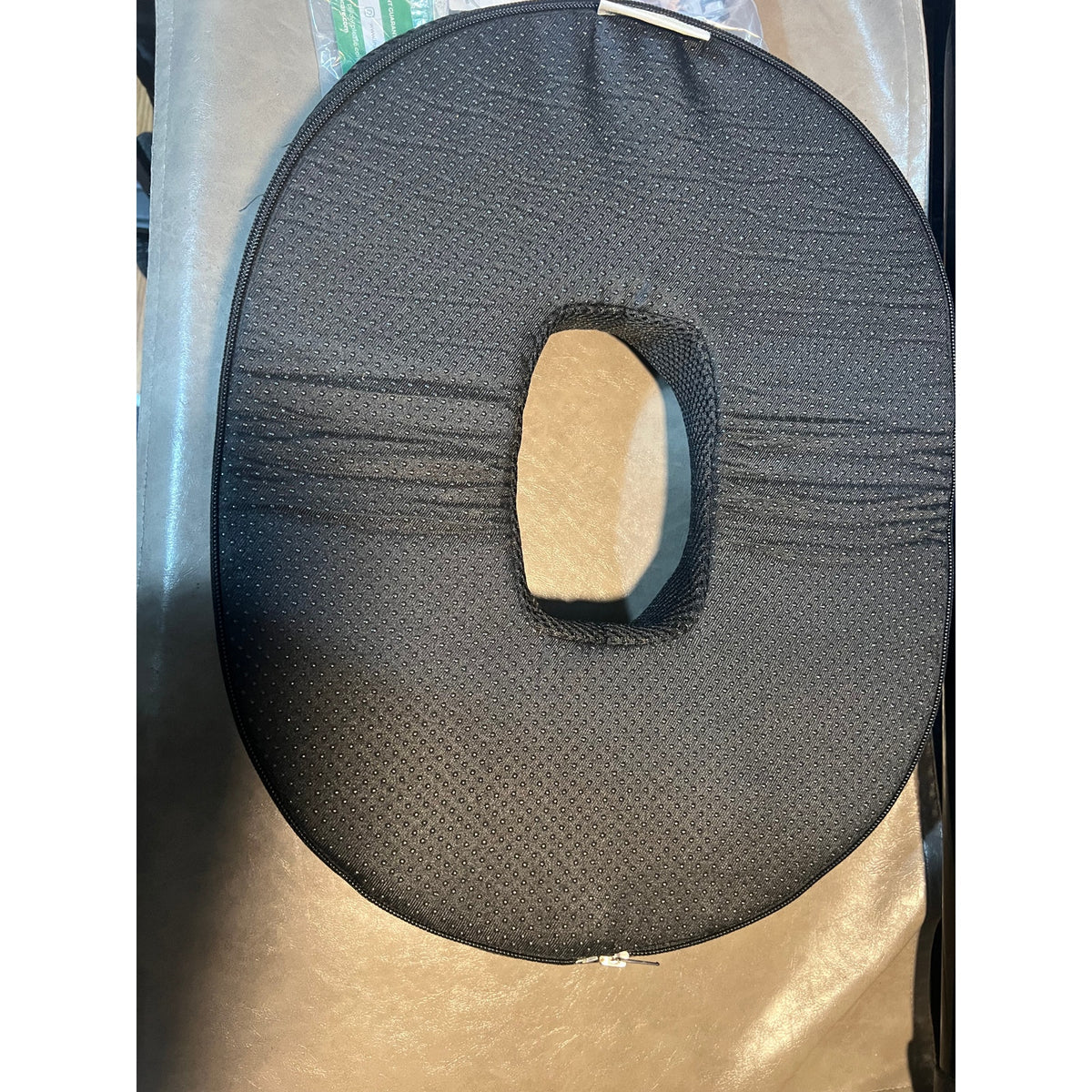 AnboCare Donut Gel Sitting Pillow-Orthopedic Memory Foam For Tailbone Pain-BLACK