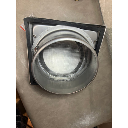 Gisafai 6 Inch Dryer Vent Cover Outdoor With Stainless Steel Screen Silver