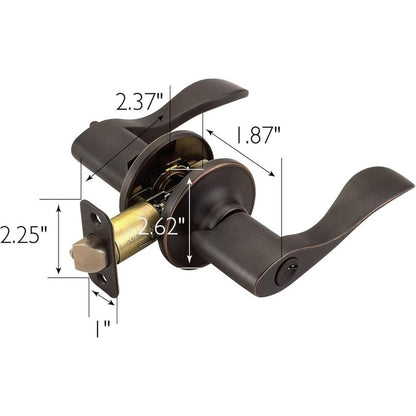 Design House Springdale Keyed Entry Exterior Door Lever Handle Oil-Rubbed Bronze