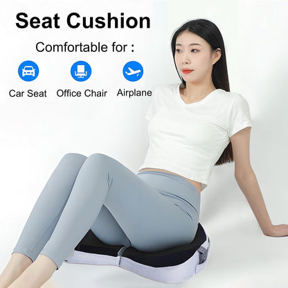 Travel Seat Cushion For Airplane, Small Foldable Hemorrhoid Pillow