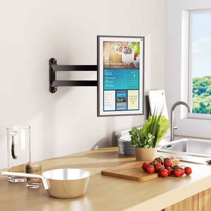 WALI Mount For Show 21, Show 15, Adjustable Wall Mounting Bracket With Heavy Duty 15” Extension Arm, Rotate Tilt Swivel For Show 21, Show 15, Holds Up To 33lbs, Black