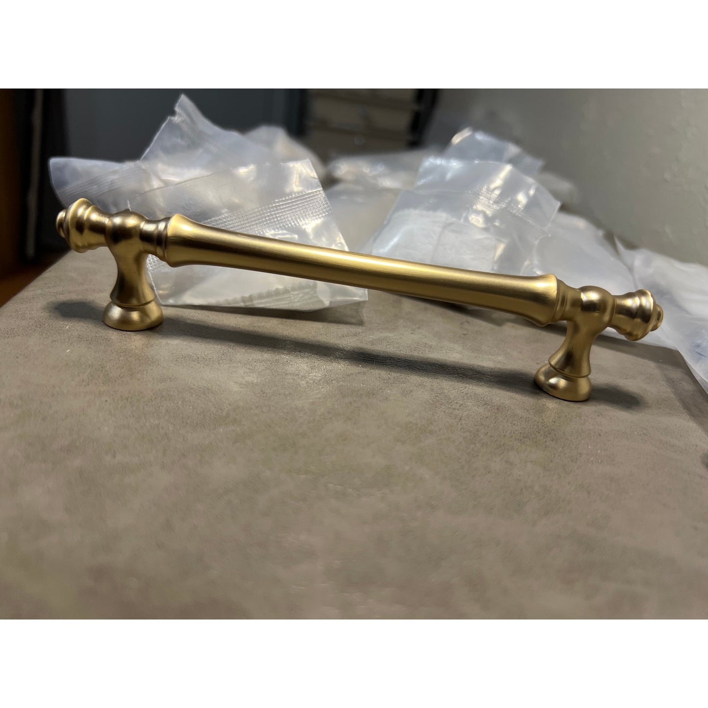 Cabinet Pulls 5 Inch(128mm) Hole Center Cabinet Hardware Gold Kitchen Cabinet Handles For Bathroom Drawer Pulls Dresser Pulls ZH0014-Gold.