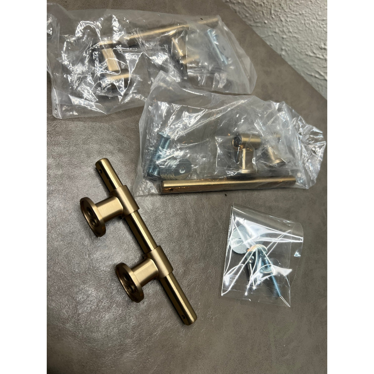 Franklin Brass 3 Pack Champagne Bronze Gold Cabinet Handles Adjustable Drawer