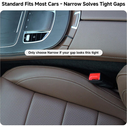Givifive Car Seat Gap Filler Organizer 2Pack Soft Foam 3IN1 Multifunctiona-MOCHA