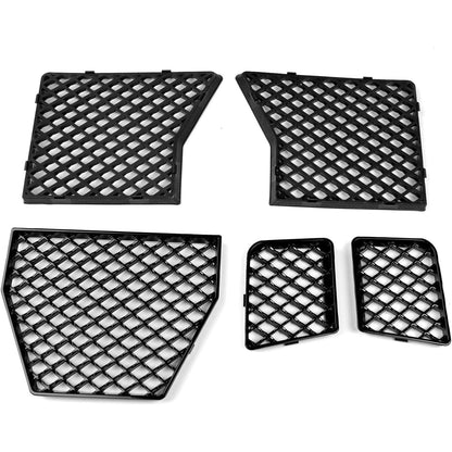 Jaronx Compatible With BMW M2 Front Bumper Lower Grille Mesh Guard(Glossy Black)
