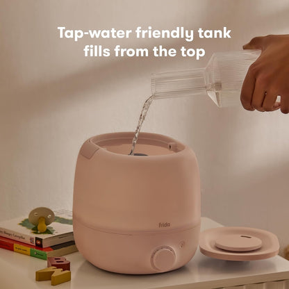 Frida Baby 3-In-1 Cool Mist Humidifier For Large Rooms, Top Fill Humidifie-Peach