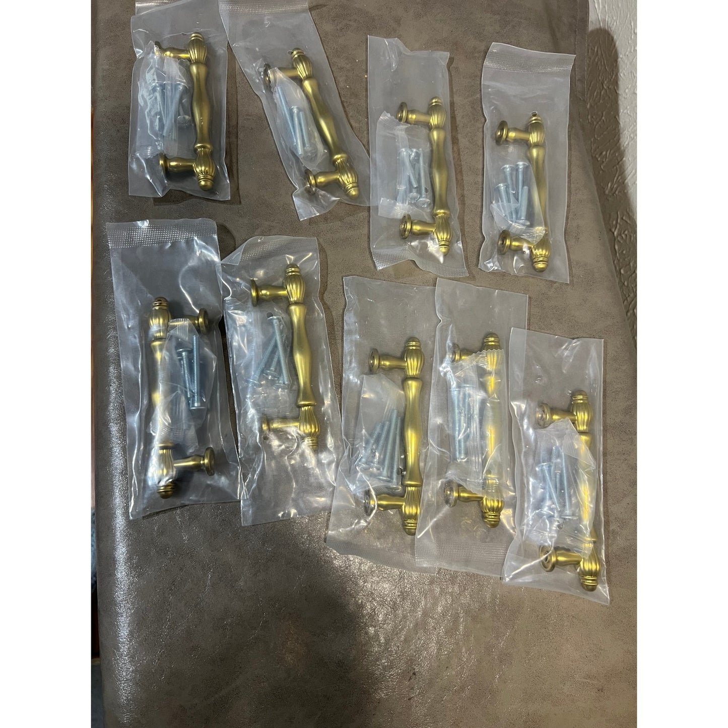 BEROSSA 9 Pack 3 Inch Brushed Gold Cabinet Pulls Gold CabinetHandle-Brushed Gold