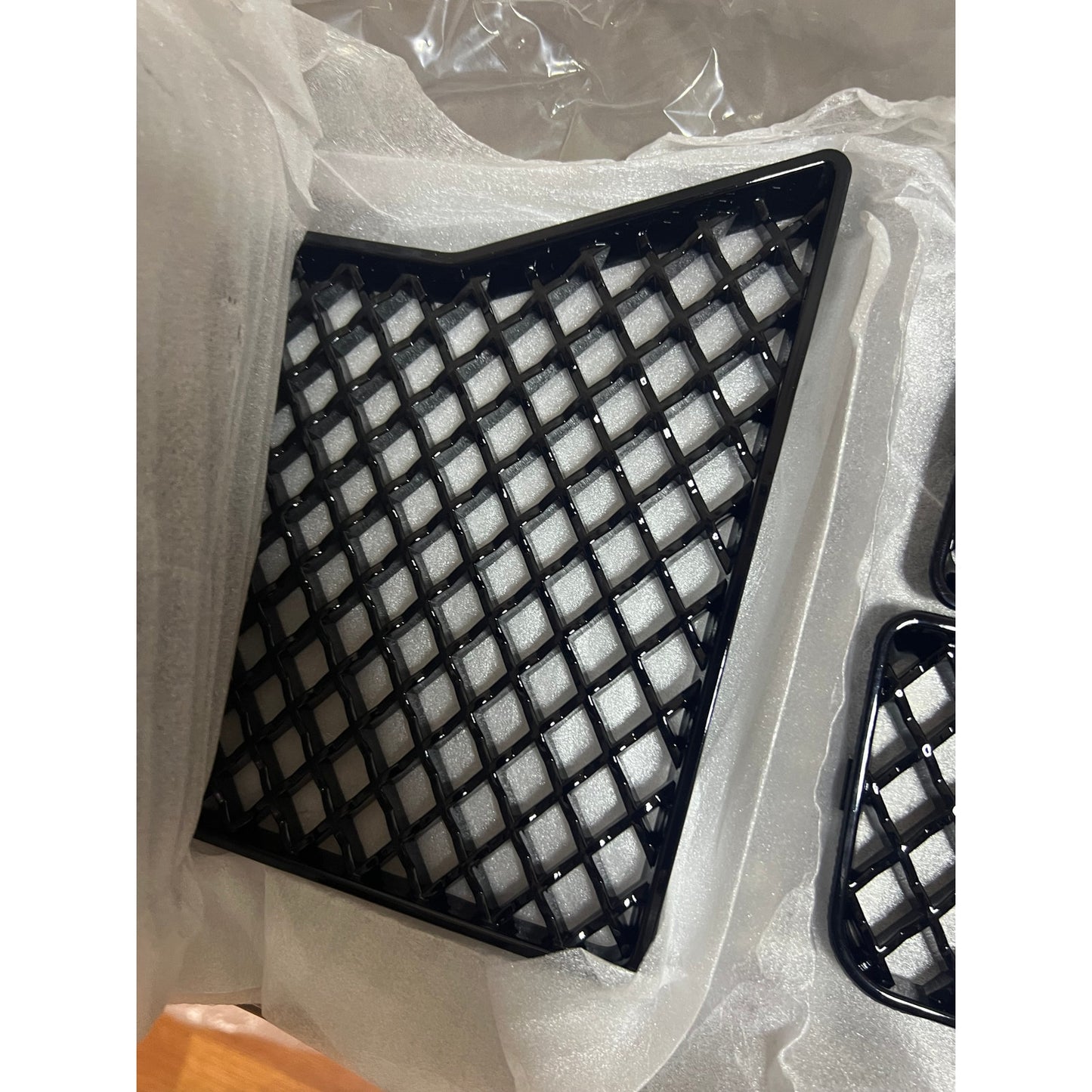 Jaronx Compatible With BMW M2 Front Bumper Lower Grille Mesh Guard(Glossy Black)