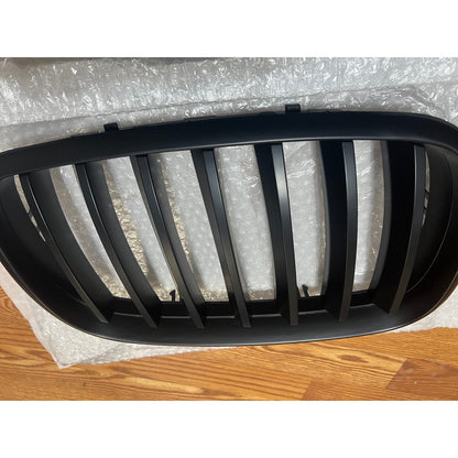 X AUTOHAUX Pair Car Front Grille Matte Black ABS Plastic Hood Kidney-Matte Black