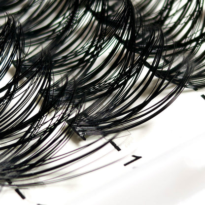 280pcs Mixed Length C Curl 40D Reusable Cluster Lashes DIY Faux Mink Eyelash Extensions for Easy Application, Natural & Fluffy Look, Perfect for Beginners 9-18mm Variety Packs