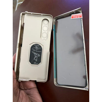 Libeagle Compatible With Samsung Galaxy Z Fold 4 Case Heavy Duty Protective-Gold