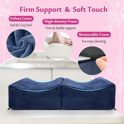 AOSSA BBL Pillow Brazilian Butt Lift Pillow After Surgery Seat Cushion (Blue)