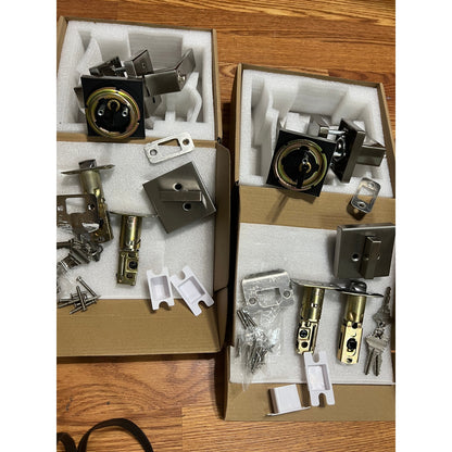 Cielsa Dawn Heavy Duty Key Lock Combination Lockset, Satin Nickel 2PACK-SET