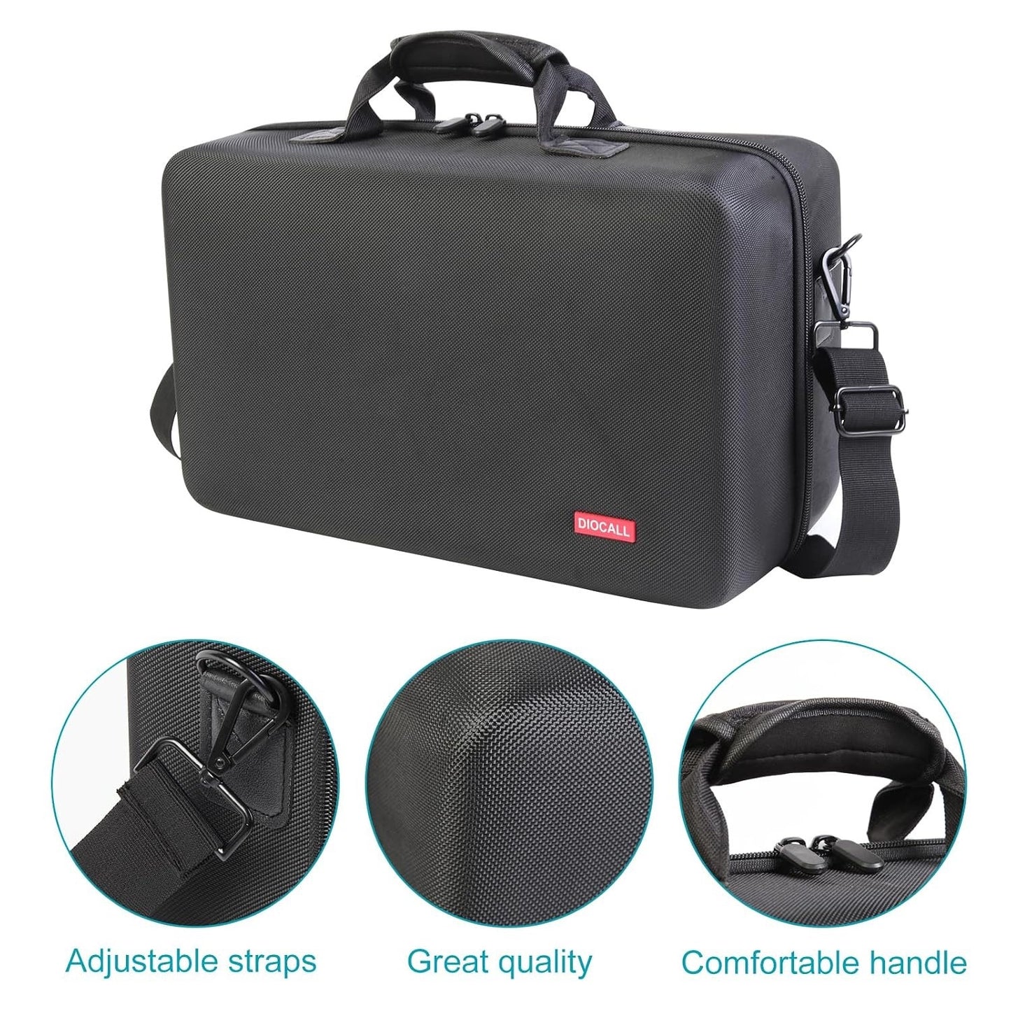 Diocall Hard Case Compatible With PS5 Slim 2023, Protective Travel Case For PlayStation 5 Slim Console, DualSense Controllers, Accessories.