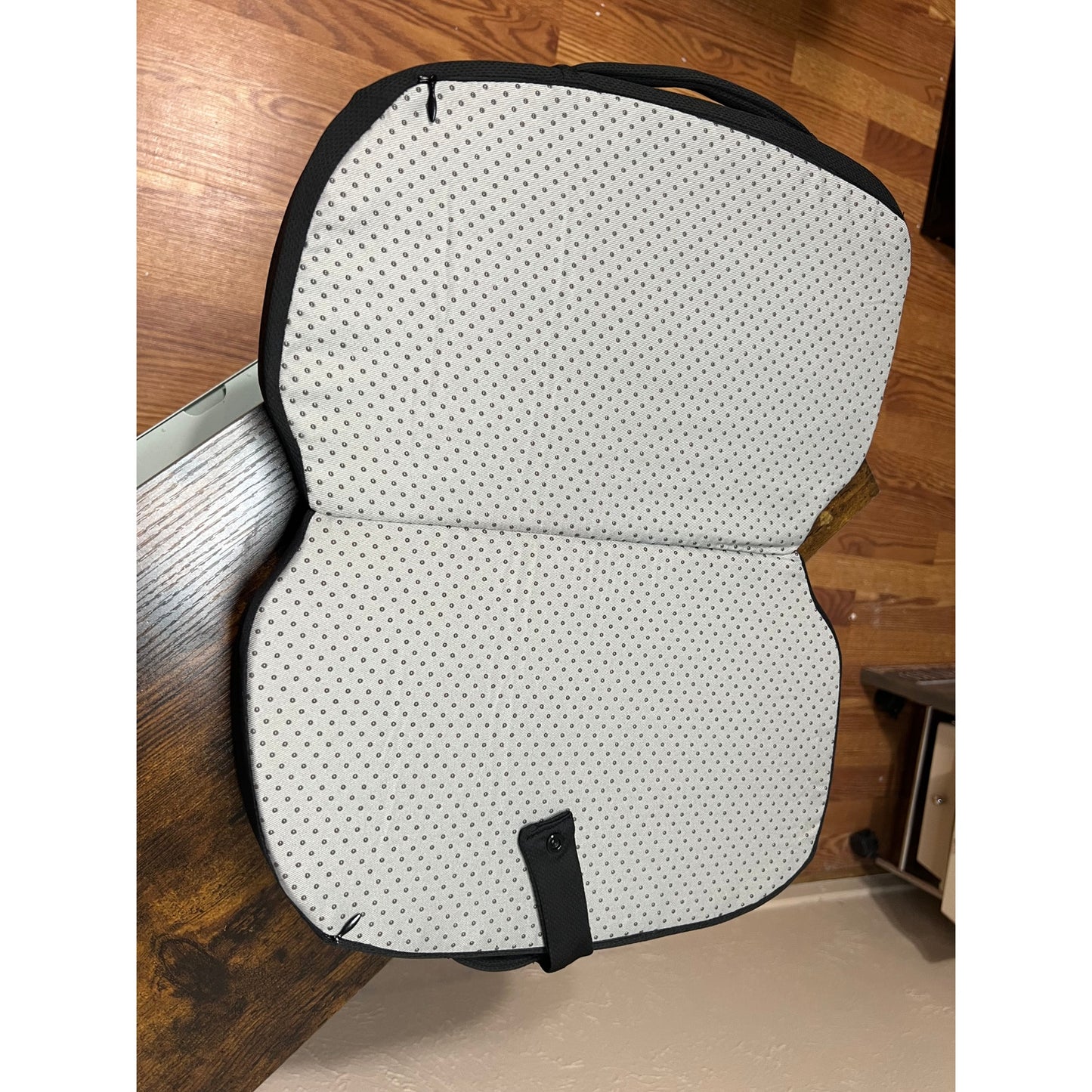 A-Pce Foldable Travel Seat Cushion-With Built-In Handles?Memory Foam Cushions For Relief Of Lower Back, Sciatic, Butt And Tailbone Pain-For Home & Office Use, Perfect For Travel Or Driving-Black