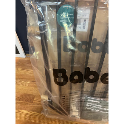 Babelio Baby Gate for Stairs, Kitchen & Doorways, No Bottom Bar| One-Handed