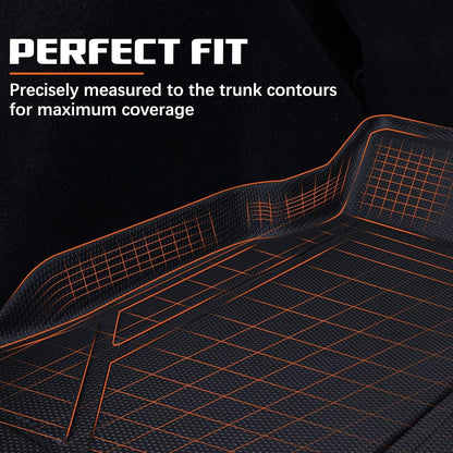 Cargo Liner For 2023 2024 2025 2026 Honda Accord (Include Hybrid) All Weather Protection TPE Rear Cargo Tray Trunk Mats For Honda Accord Interior Accessories, Odorless Anti-Slip, Black.