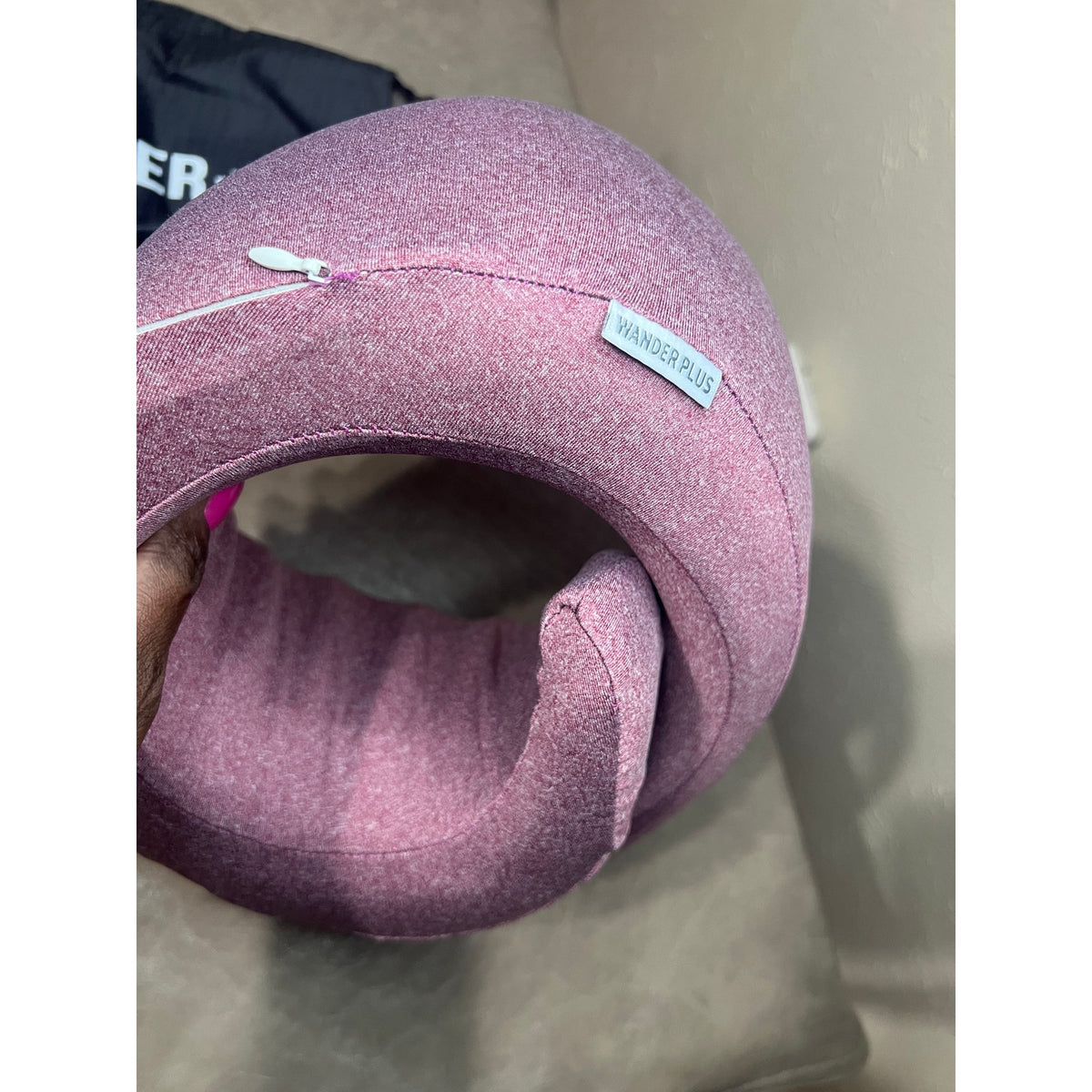 WANDER+ Memory Foam Travel Neck Pillow - Purple
