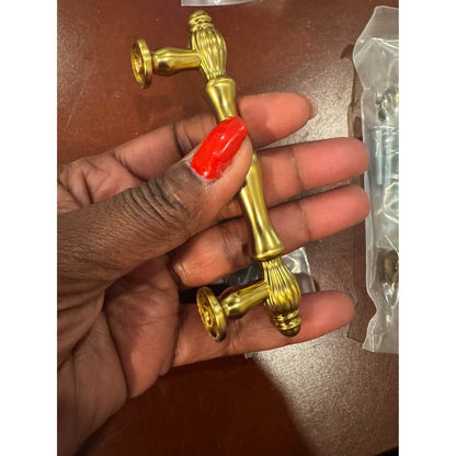 BEROSSA 9 Pack 3 Inch Brushed Gold Cabinet Pulls Gold CabinetHandle-Brushed Gold