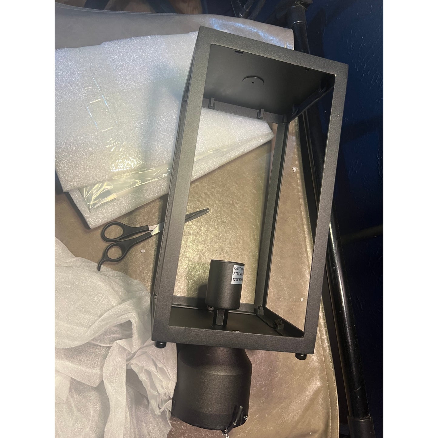 Windben Large 15 Inch Outdoor Post Light,Waterproof Cast Aluminium Lamp Post