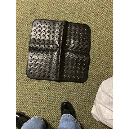 Yimobra Square Shower Mat Non Slip, Super Strong Suction Cups, 21"X21",Black