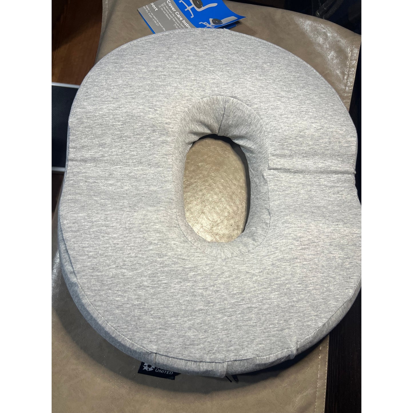 5 STARS UNITED Donut Pillow Hemorrhoid Tailbone Cushion–Large Floor Cushion,Gray