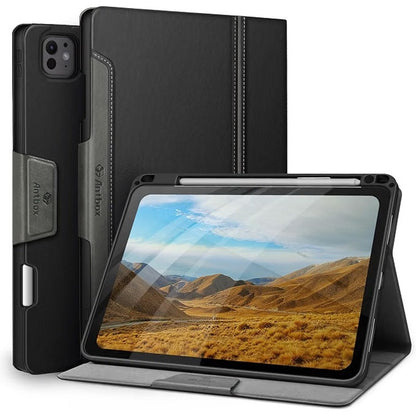 Antbox For IPad Pro 11 Inch Case M5 2025/M4 2024, Built-In Pencil Holder-Black