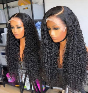 Pineapple Deep Wave Burmese Hair 13x4  Full Frontal Lace Wigs 20"~28" HD Lace 200% Density