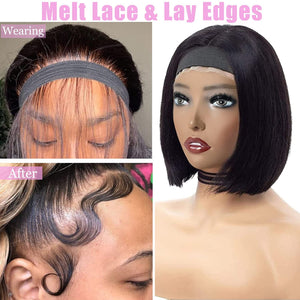Elastic Lace Melting Band For Lace Wigs Adjustable Magic Edge Wrap To Lay Edges Grip No Slip No Logo