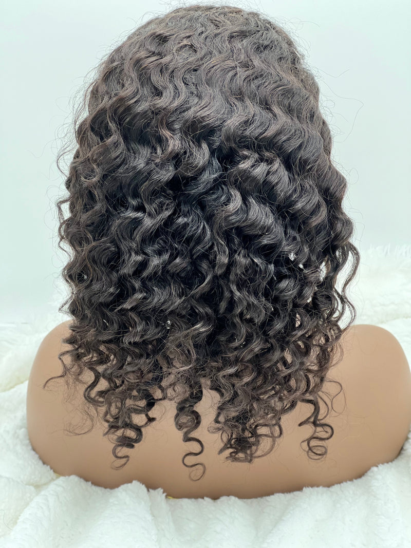 13x4 Lace Front - Virgin Hair Deep Wave 180% Density