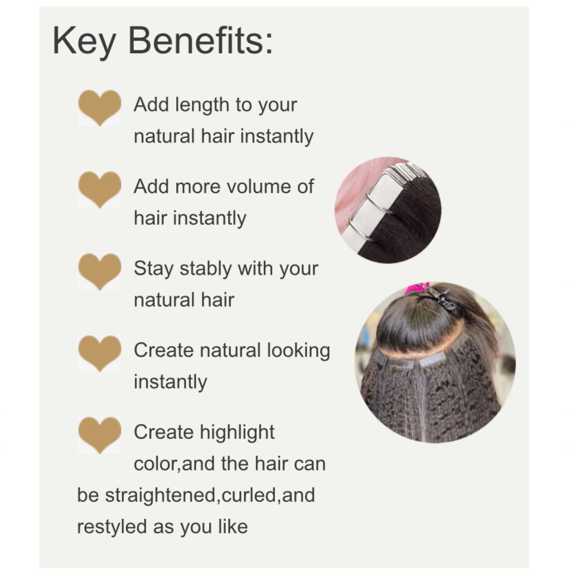 Tape-Ins Straight Hair Extensions 20 Pcs Bundle – Mrs Gwen Hair